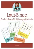 Vorschau - Spiele - Laut-Bingo - Buchstaben, Diphthonge und Umlaute - Deckblatt