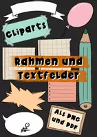 Vorschau - selbst erstellte Cliparts/Grafiken - Rahmen und Textfelder Cliparts und PNG - Deckblatt