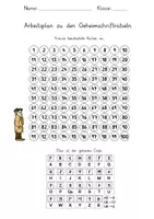 Vorschau - Aufgabenkarten - Kartei: Geheimschrift (Konzentrationsübung, 100 Karten) - Seite 2