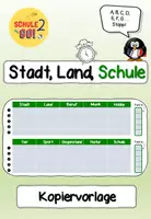 Vorschau - Spiele - Spiel-Vorlage: Stadt, Land, Fluss in der Schul-Version - Deckblatt