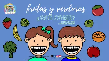 Vista previa - Presentaciones - ¿Qué comen? Frutas y verduras - Portada