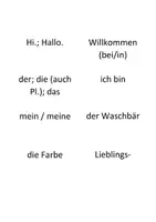 Vorschau - Aufgabenkarten - Vokabelkarten passend zu Blue Line 1, Zoom in - Seite 2