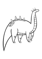 Vorschau - Mal- und Bastelvorlagen - 10 Dinosaurier-Ausmalbilder für Kinder - Seite 1
