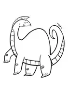 Vorschau - Mal- und Bastelvorlagen - 10 Dinosaurier-Ausmalbilder für Kinder - Seite 2