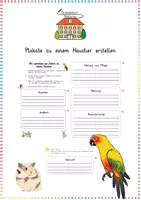 Vorschau - Arbeitsblätter - Haustiere / Tiere: Plakatgestaltung & Referat (Präsentation) - Sachunterricht / Deutsch - Kl. 3/4 - Deckblatt