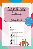 Vorschau - Arbeitsblätter - family - class survey - Deckblatt