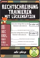 Vorschau - Arbeitsblätter - Rechtschreibphänomene trainieren mit Lückensätzen, 24 ABs - Deckblatt