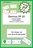 Vorschau - Stationenlernen - Dominos zur Addition im zweiten Zehner (ZR 20) - Deckblatt