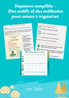 Vorschau - Stundenentwürfe - Einige Tools und Methoden, um sich besser zu organisieren 🇫🇷 - Deckblatt