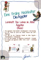 Vorschau - Arbeitsblätter - UR3 Eine Frühe Hochkultur: Die Ägypter - 3.-4., 6.-8. Stunde Lernheft: Von Pyramiden, Pharaonen und Hieroglyphen - Das Leben im Alten Ägypten (Basisversion) - Deckblatt