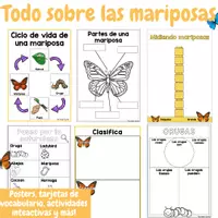 Vista previa - Unidades / Secuencias / Situaciones de Aprendizaje - Todo sobre las mariposas - Rincón de ciencias - Portada