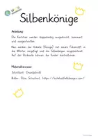 Vorschau - Spiele - Silbenkönige (Vokale) - Deckblatt