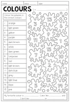 Vorschau - Arbeitsblätter - COLOURS - Vocabulary Worksheet (2-fach differenziert) - Seite 3