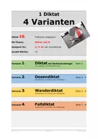 Vorschau - Arbeitsblätter - 4 Diktatformen zum RS-Thema "Wörter mit ih" (10) - Deckblatt