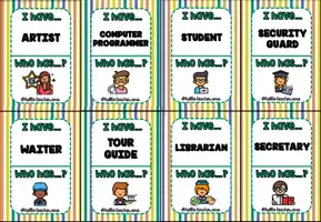 Vista previa - Juegos / Gamificación - JOBS GAME - I have, who has - @hello.teacher.ana - Portada