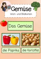 Vorschau - Präsentationen/Tafelbilder - Gemüse Wort- und Bildkarten Tafelmaterial - Deckblatt