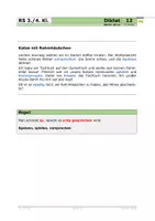 Vorschau - Arbeitsblätter - 4 Diktatformen zum RS-Thema "Wörter mit sp" (12) - Seite 1