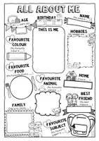 Vorschau - Arbeitsblätter - Englisch - All about me (Steckbrief, sich vorstellen) - Arbeitsblatt - back to school - erster Schultag - Seite 2