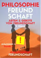Vorschau - Arbeitsblätter - Drei Arten von Freundschaft & Freundschaftsgebote (Freundschaft AB 4) - Seite 1