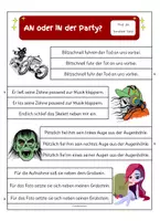 Vorschau - Arbeitsblätter - Klammerkarten Gruselgeschichte - Halloween - schwierig - Seite 3