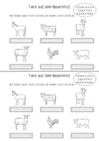 Vorschau - Arbeitsblätter - Bauernhof / Tiere: Selbstlernheft / Arbeitsheft (Differenziert) - DaZ / Sachunterricht - Kl. 1/2 - Seite 3