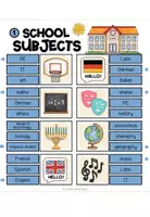 Vista previa - Refuerzo / NEE / Materiales de apoyo - SCHOOL SUBJECTS - Clip Cards (2 versions) - página 2