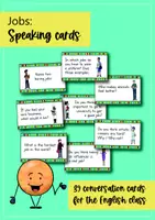 Vista previa - Tarjetas / Manipulativos - Jobs Speaking Cards; Tarjetas de conversación (Inglés) - página 1