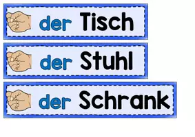 Vorschau - Fördermaterial/Inklusion - Beschriftungen für das Klassenzimmer - DaZ - Seite 1