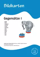 Vorschau - Bildkarten - Bildkarten Deutsch: Gegensätze 1 - Deckblatt