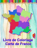 Aperçu - Feuilles d'exercices - Livre, feuilles de coloriage Carte de France des régions et départements - Page de couverture