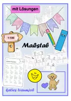 Vorschau - Arbeitsblätter - Materialpaket Maßstab - Deckblatt
