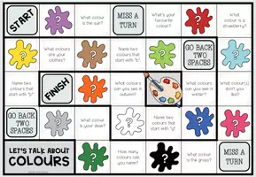 Vista previa - Juegos / Gamificación - COLOURS - Conversation Board Game - página 1