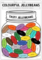 Vista previa - Hojas de trabajo - COLOURS - Colourful Jellybeans - Worksheet - página 2
