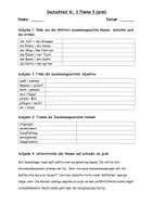 Vorschau - Arbeitsblätter - Deutschtest Klasse 3 zusammengesetzte Nomen und Adjektive --> Einsterns Schwester Edition - Seite 1
