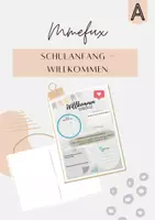 Vorschau - Arbeitsblätter - Schulanfang - Willkommen zurück! - Deckblatt