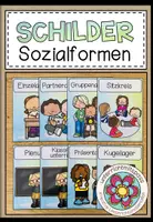 Vorschau - Poster - Sozialformen - Schilder (Classroom Management) Version 2021 - Deckblatt