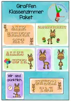 Vorschau - Poster - Paket Klassenzimmer Giraffe Giraffenklasse - Deckblatt