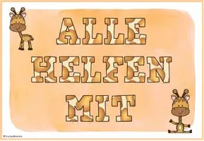 Vorschau - Poster - Paket Klassenzimmer Giraffe Giraffenklasse - Seite 3