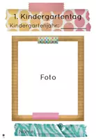 Vorschau - Arbeitsblätter - 1. Kindergartentag - 1. Schultag (Erinnerungsfoto Portfolio) - Seite 1