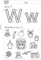 Vorschau - Unterrichtsreihen - Buchstabenheft "W" (Buchstabeneinführung) 1.Klasse - Seite 2