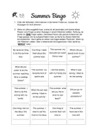 Vorschau - Arbeitsblätter - Summer Bingo - Bingo-Spiel zu den Sommerferien - Speaking - A1-A2 - Seite 2