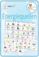 Vorschau - Arbeitsblätter - Energiequellen - Bingo - Deckblatt