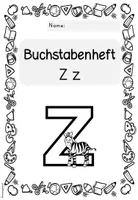 Vorschau - Unterrichtsreihen - Buchstabenheft "Z" (Buchstabeneinführung) 1.Klasse - Seite 1