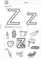 Vorschau - Unterrichtsreihen - Buchstabenheft "Z" (Buchstabeneinführung) 1.Klasse - Seite 2