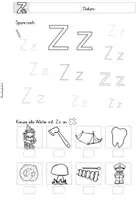 Vorschau - Unterrichtsreihen - Buchstabenheft "Z" (Buchstabeneinführung) 1.Klasse - Seite 3
