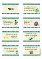 Vorschau - Aufgabenkarten - Winter Plauderkärtchen; 39 Konversationsstarter (Deutsch; DaZ) - Seite 2