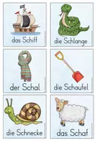Vorschau - Bildkarten - Bildkarten "Sch" (Anlaut, Inlaut, Auslaut) - Seite 1