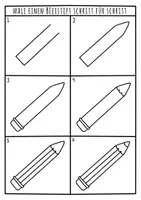 Vorschau - Arbeitsblätter - Schulstart / Schulanfang - Malen üben Schritt für Schritt ✍🏻 - Seite 2