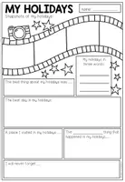 Vorschau - Arbeitsblätter - My Holidays - Kreativer Ferienbericht für den Englischunterricht (2 Worksheets) - Seite 2