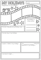 Vorschau - Arbeitsblätter - My Holidays - Kreativer Ferienbericht für den Englischunterricht (2 Worksheets) - Seite 3